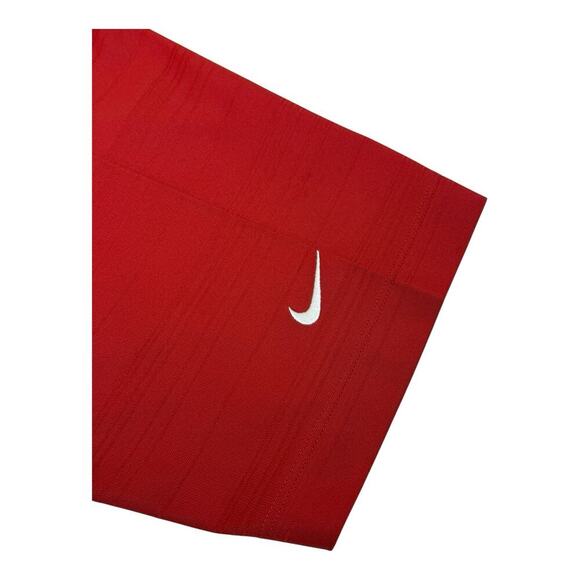 Nike Golf Polo Shirt Mens L Red Dri Fit Performance Golf Embroidered Sleeve Logo - Picture 14 of 14